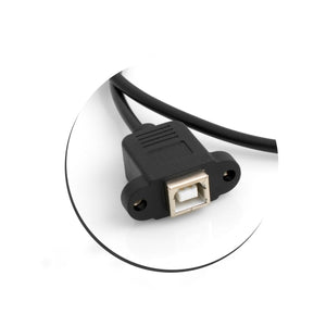 SYSTEM-S USB 2.0 Tipo B Presa di estensione per montaggio a pannello Dadi a vite 50 cm