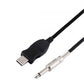 SYSTEM-S Cable de guitarra USB de 3 metros cable de bajo cable jack plug USB a audio 1/4 6.3mm macho