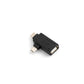 SISTEMA-S USB Tipo A 2.0. Adaptador de conexión de unidad flash host OTG hembra a Micro USB macho y USB tipo C 3,1 de 90 ° para teléfono inteligente, tableta y PC