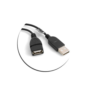 SYSTEM-S 3in1 OTG Host Micro USB (male) zu USB A 2.0 (male/female) Kabel 30 cm