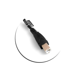 SYSTEM-S USB Typ B Stecker zu USB 2.0 Typ A Buchse Kabel Panel Mount Plattenmontage Verlängerungskabel