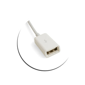 SYSTEM-S USB A socket to USB A plug adapter data cable charging cable 100 cm