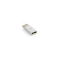 SYSTEM-S USB 3.1 Type C fiche (mâle) vers prise Micro USB 2.0 (femelle) adaptateur convertisseur adaptateur fiche blanc