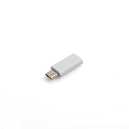 SYSTEM-S Micro USB mâle vers USB Type C adaptateur d'entrée convertisseur adaptateur prise couleur blanc