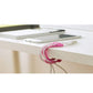 SYSTEM-S Kabelmanager Kabel Clip Organizer Schreibtisch Kabelclip Kabelbefestigung Kabelführung für Schreibtisch in Pink