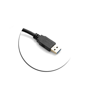 SYSTEM-S USB 3.0 A (male) zu Micro USB 3.0 (male) Kabel 30 Grad Gewinkelt Schräg Winkel 120cm High Speed Datenkabel Ladekabel mit Feststellschraube