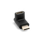 System-S USB adapter USB 3.1 Type C to USB 3.1 Type C 90° angled