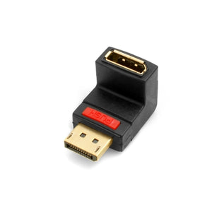 SYSTEM-S DisplayPort (male) zu DisplayPort (female) Adapter Aufwärtswinkel