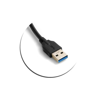 SYSTEM-S USB Kabel Typ A 3.0 (Male) auf USB Typ C 3.1 (male) Spiralkabel 40-60 cm