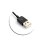 SYSTEM-S USB 3.1 Type C male 90° angled to USB A 2.0 male cable 20cm in black