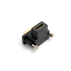 Adaptateur HDMI (femelle) vers DVI (mâle) coudé