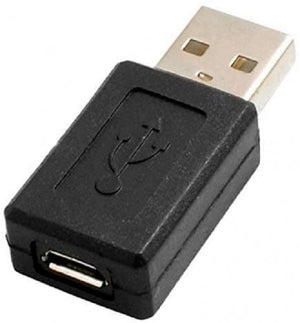 Adaptador OTG SYSTEM-S USB A macho a micro USB hembra adaptador de enchufe cable host para llevar