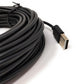 SYSTEM-S USB 2.0 Kabel 13 m Micro B Stecker zu Typ A Stecker Adapter in Schwarz