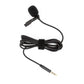 System-S 3.5mm jack plug AUX audio microphone lavalier microphone for interview YouTube video conference podcast dictation