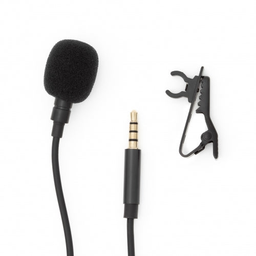 System-S prise jack 3,5 mm AUX microphone audio microphone lavalier pour interview YouTube vidéo conférence podcast dictée