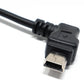 System-S 2m Mini USB Kabel 90° gewinkelt rechts Winkelstecker