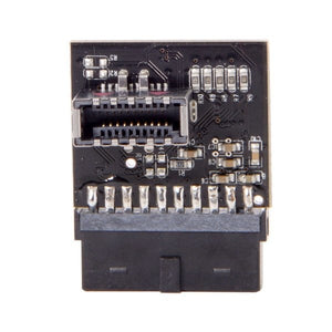 USB 3.1 Adapter Front Panel Header Buchse zu 20Pin Stecker Winkel für Mainboard