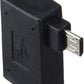 System-S OTG Host Winkeladapter USB A auf Micro USB mit extra Micro USB Anschluss