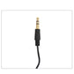 SYSTEM-S Mono In Ear Kopfhörer 115 cm AUX Klinke 2,5 mm Stecker mit Ohrhaken