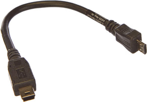 Rallonge de câble adaptateur System-S Mini USB (mâle) vers Micro USB (mâle) environ 10 cm