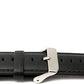 Armband flexibel aus Leder 20mm für Samsung Galaxy Watch 4 Smartwatch Schwarz | System-S