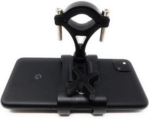 SYSTEM-S bicycle mount made of metal in black attachment for smartphone