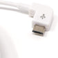 SYSTEM-S Micro USB Kabel 90° Grad RECHTS Gewinkelt Winkelstecker zu USB 2.0 Typ A (male) Datenkabel Ladekabel ca. 495 cm in Weiß