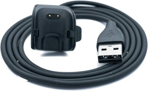 SYSTEM-S USB 2.0 Kabel in Schwarz Ladestation Ladekabel für Samsung R220 Fit2 Smartwatch