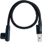 Cable micro USB SYSTEM-S Conector en ángulo recto de 90° a USB 2.0 Tipo A Cable de datos en ángulo recto de 90° Cable de carga de 20 cm en negro