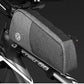 SYSTEM-S Fahrrad Tasche Befestigung in Schwarz Grau wasserfest für Lampe Fahrradpumpe