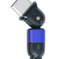 SYSTEM-S USB 3.1 Kabel 1 m Typ C Stecker zu 2.0 A Buchse Adapter 180° Winkel in Lila