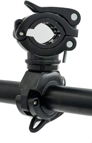 SYSTEM-S bicycle mount attachment in black for lamp bicycle pump