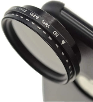 System-S Vario filtro gris filtro de densidad neutra filtro gris filtro ND ND2-400 lente de 37 mm para iPhone 11 Pro