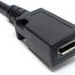 SYSTEM-S USB 3.1 Kabel 20 cm Typ C Stecker zu 2.0 Micro B Buchse Adapter in Schwarz