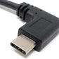 SYSTEM-S USB 3.1 Kabel 20 cm Typ C Stecker zu 2.0 Micro B Buchse Adapter in Schwarz