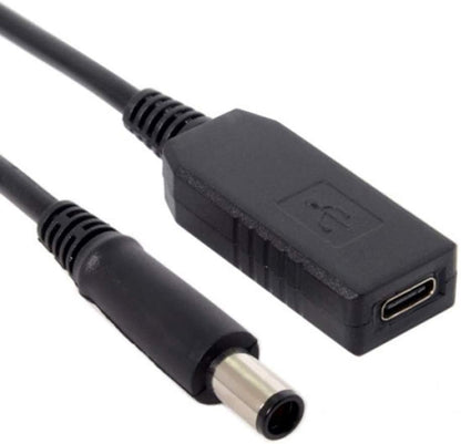 Cable USB 3.1 SYSTEM-S 23cm Tipo C hembra a DC 20V 7,4 x 5,0 mm cable adaptador de carga macho