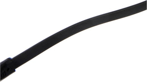 SYSTEM-S 4-poliges 2X 3.5 mm Klinke auf Klinke TRRS Audio Stereo AUX Headset Kabel Flachkabel 100 cm in Schwarz