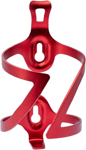 Bicycle bottle holder holder attachment made of metal in red