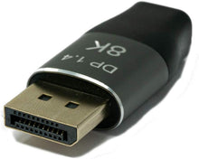 Lade das Bild in den Galerie-Viewer, Mini Display Port Adapter 1.4 Stecker zu Display Port  Stecker in Schwarz
