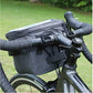 SYSTEM-S Fahrrad Tasche Lenker Befestigung wasserfest mit Flaschenhalter in Schwarz