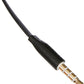 SYSTEM-S 4-poliges 2X 3.5 mm Klinke auf Klinke TRRS Audio Stereo AUX Headset Kabel Flachkabel 100 cm in Schwarz