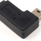 SYSTEM-S Mini USB (Female) to Mini USB (Male) 90° right angled right angle plug USB adapter