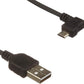 System-S Cable micro USB cable de datos cable de carga conector angular 30 cm