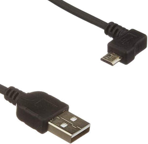 System-S Micro USB cable data cable charging cable angle plug 30 cm