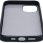 SYSTEM-S protective case made of silicone in black transparent case compatible with iPhone 12