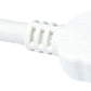 SYSTEM-S 3 m Micro USB 2.0 Kabel gewinkelt 90 grad Winkelstecker (links) WEISS