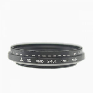 SYSTEM-S ND Vario Filter 37mm Neutral Density Filter Black with Case compatible with iPhone 12 Pro Max