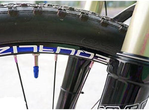 Tappo per valvola System-S Tappo per valvola per bicicletta con valvola Presta Sclaverand in alluminio in blu