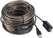 Lade das Bild in den Galerie-Viewer, USB 2.0 Kabel 15 m Typ A Stecker zu Buchse Kabel in Grau
