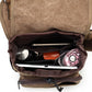 SYSTEM-S Universal bag, underarm bag, shoulder bag, shoulder bag with 7 compartments in brown